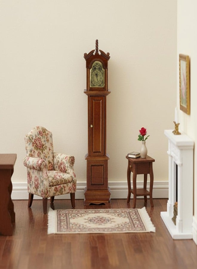 KH866 Mini Grandfather Clock - 1/12 Scale, Miniature Dollhouse Victorian Furniture Accessories, Doll House Decoration for Living Room Bedroom Kitchen Home Office, Small Wooden Rustic Vintage Essential Decor - Image 5